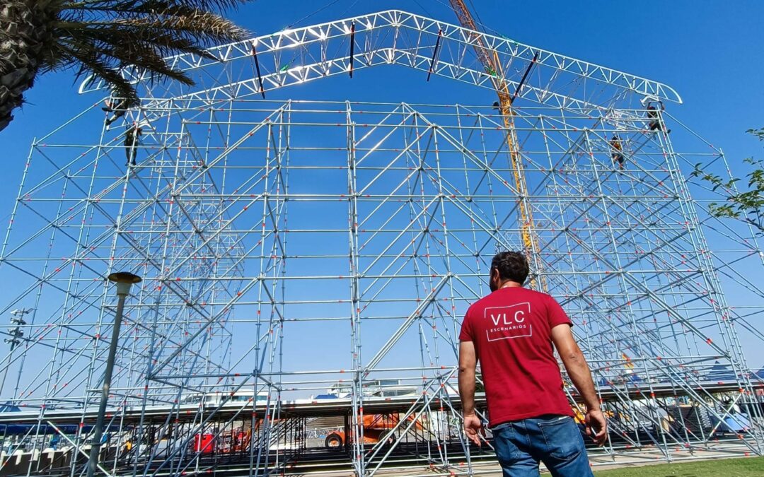 Montaje de Escenario para Festival de Música