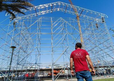 Montaje de Escenario para Festival de Música